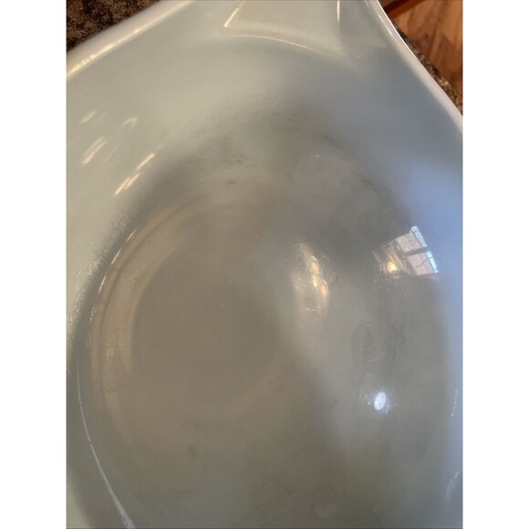 Pyrex Golden Grapes 4 QT Cinderella Mixing Bowl Blue Delphite interior 444 - Picture 3 of 9
